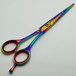 Flat Model Razor Edge Barber Scissor Multi Color 6.5