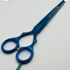 Jaguar double Tari Razor Edge Barber Scissors Blue Color 6.5