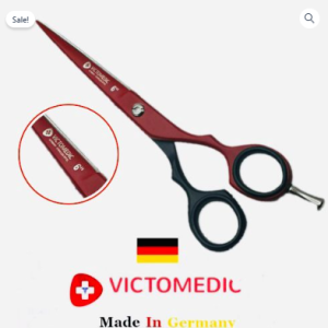 Jaguar double Tari Razor Edge Barber Scissors Red & Black Color 6