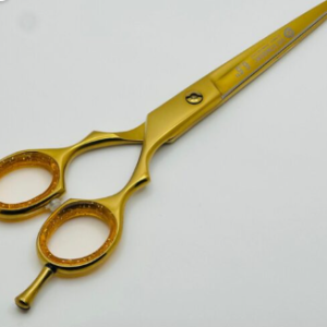 Jaguar double Tari Razor Edge Barber Scissor Gold Color 6.5