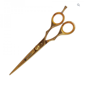Professional Barber Razor Edge Scissors Golden Color 5.5