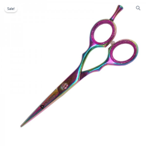 Professional Barber Razor Edge Scissors Multi Color 5.5