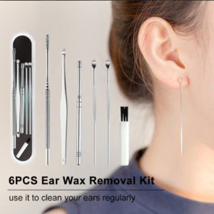 Ear Cleaning Kit Stainless Steel 6 Pcs